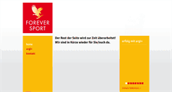 Desktop Screenshot of forever-sport.de